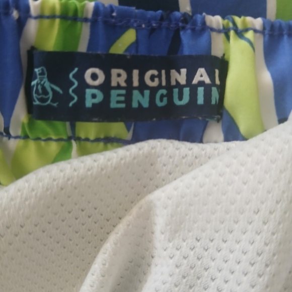 Original PENGUIN by Munsingwear Pattern Print Men’s Swim Trunks Shorts Sz M.  FL - Picture 3 of 8